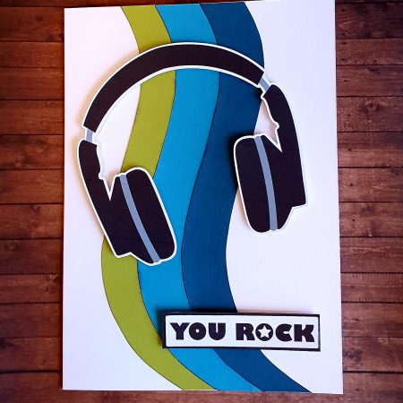 Handcrafted "You Rock" card