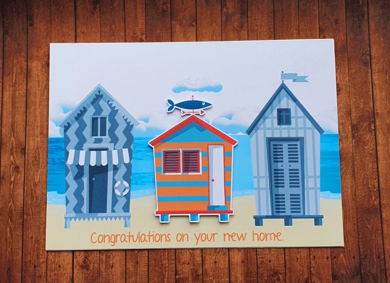 Handcrafted New Home greeting card