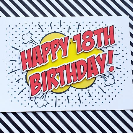 Handcrafted Milestone Birthday card (fully customisable)