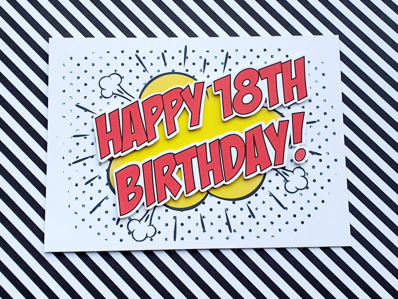 Handcrafted Milestone Birthday card (fully customisable)