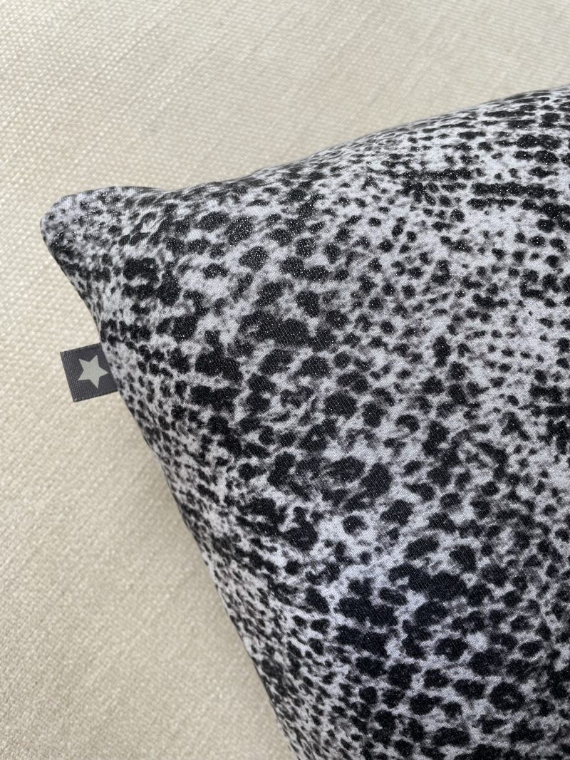 Mini pillow with removable cover ("Shimmer Snake")