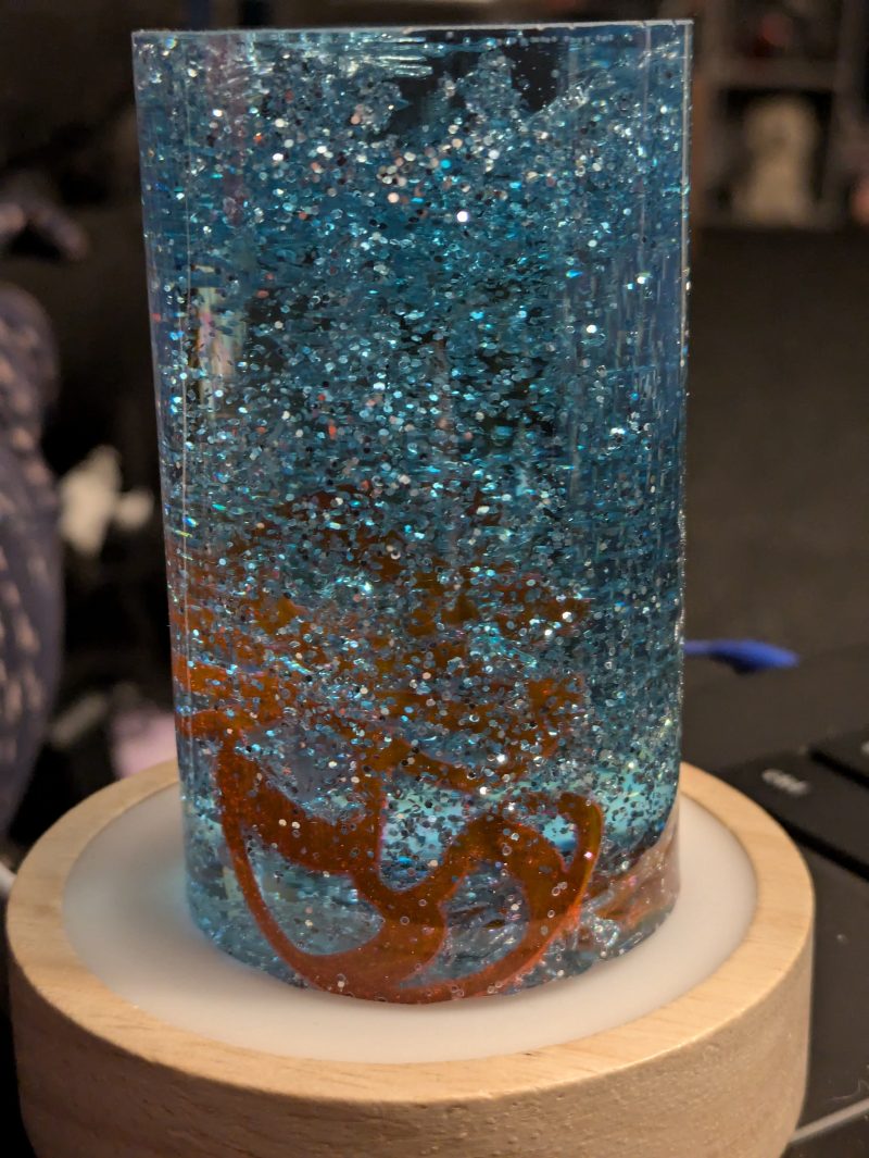 Stunning blue and clear Christmas light