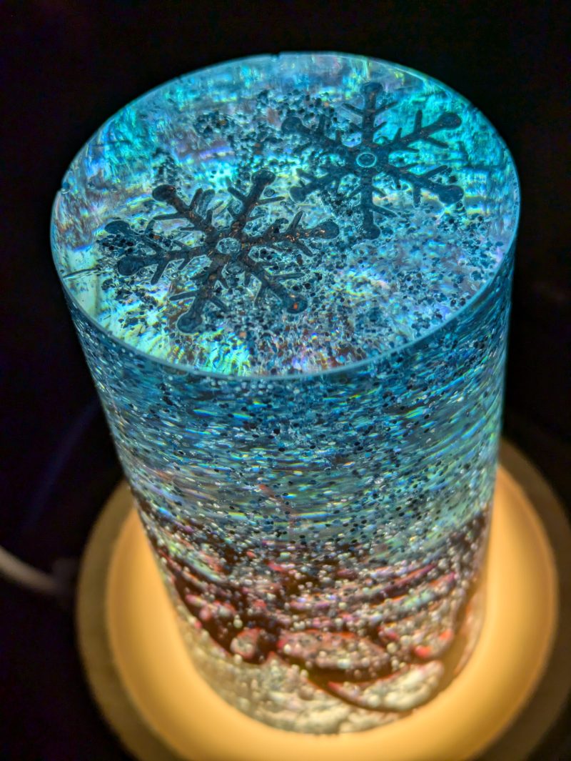 Stunning blue and clear Christmas light