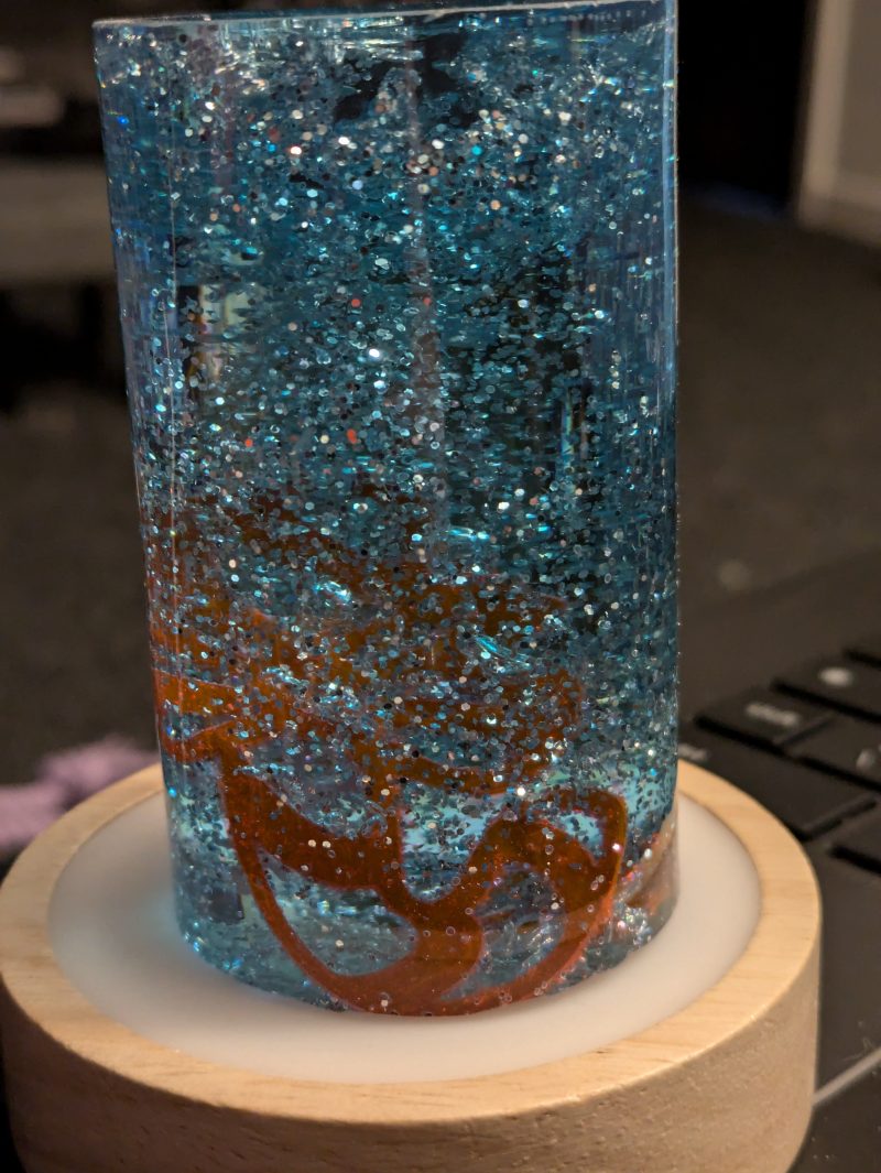 Stunning blue and clear Christmas light