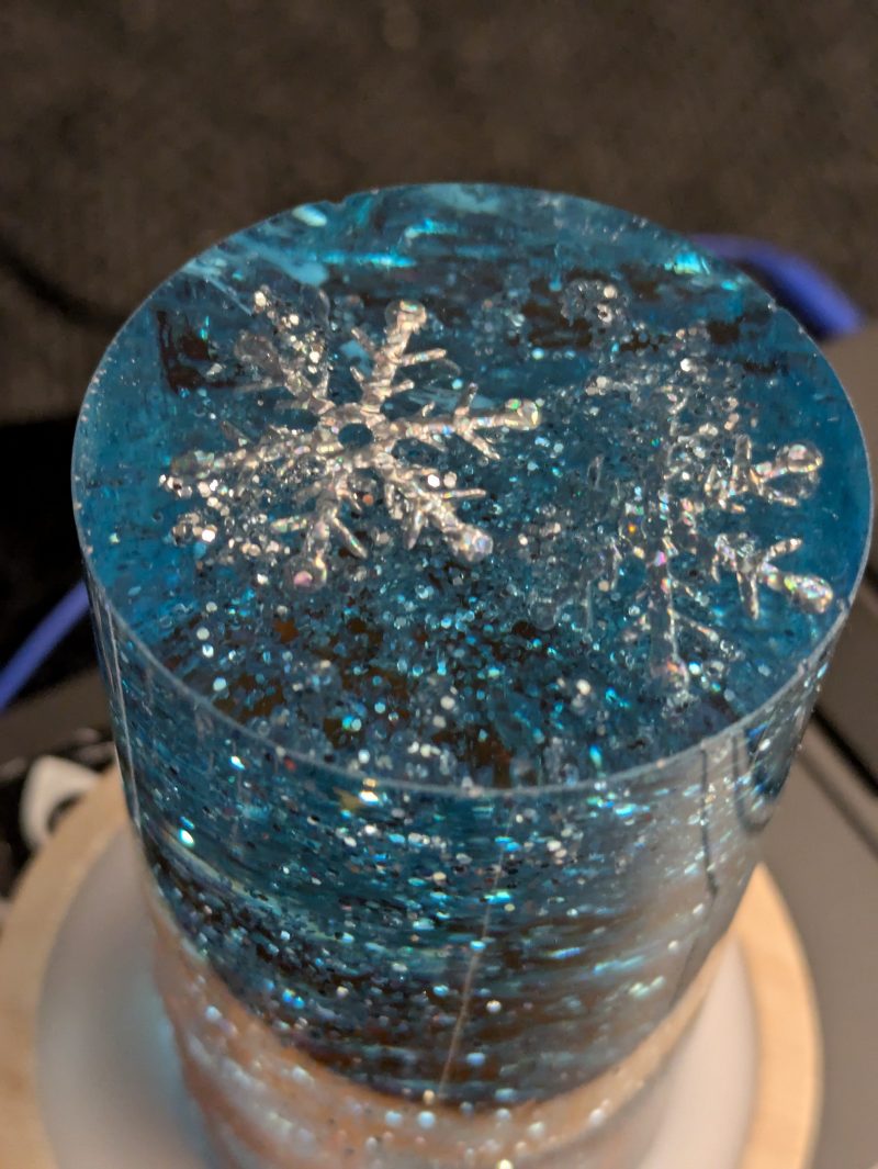Stunning blue and clear Christmas light