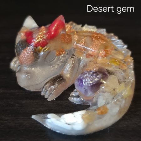 Resin sleeping dragons crystal gem hatchlings called Lola