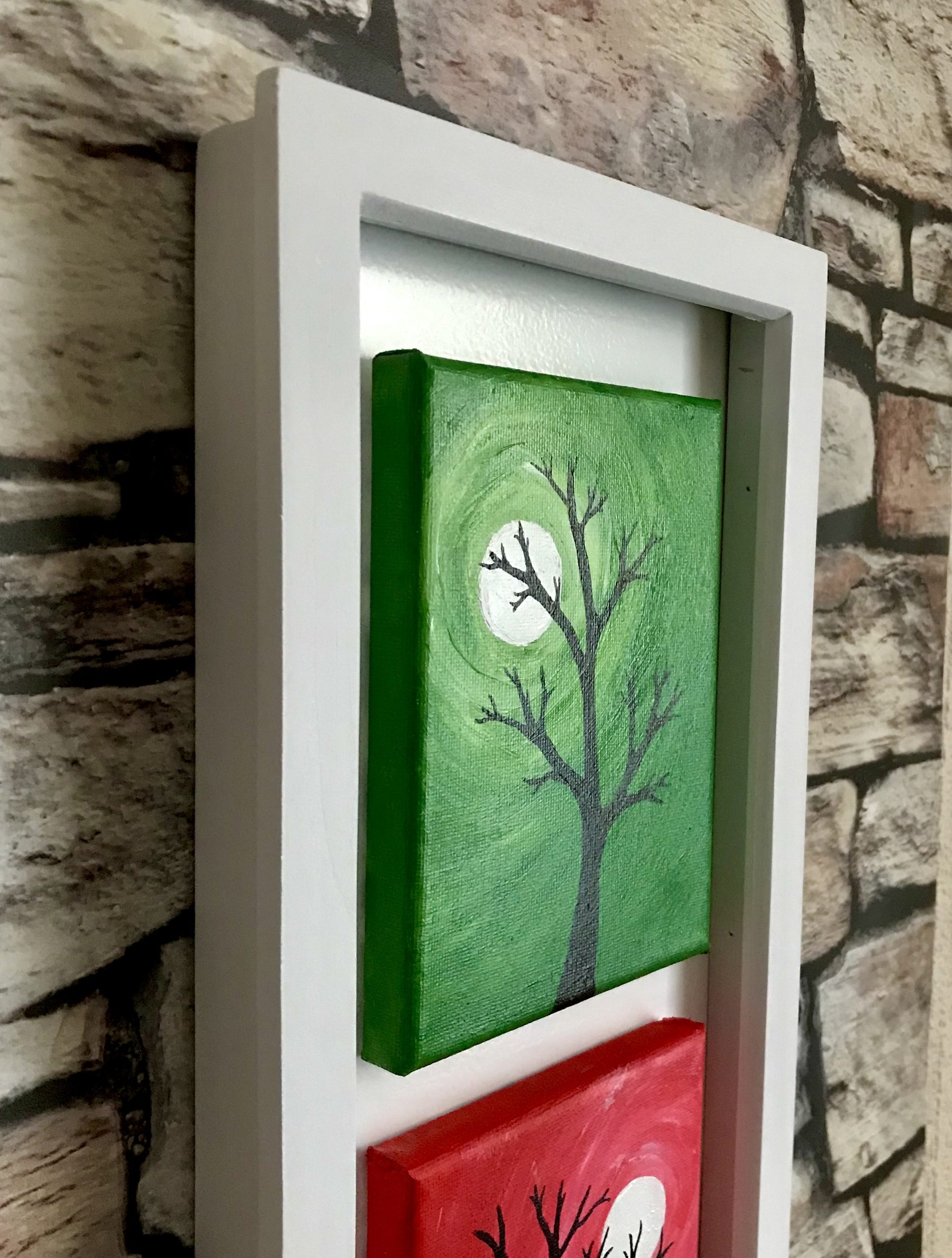 We Three Trees (Tree Trio) | Original Acrylic Abstract Painting