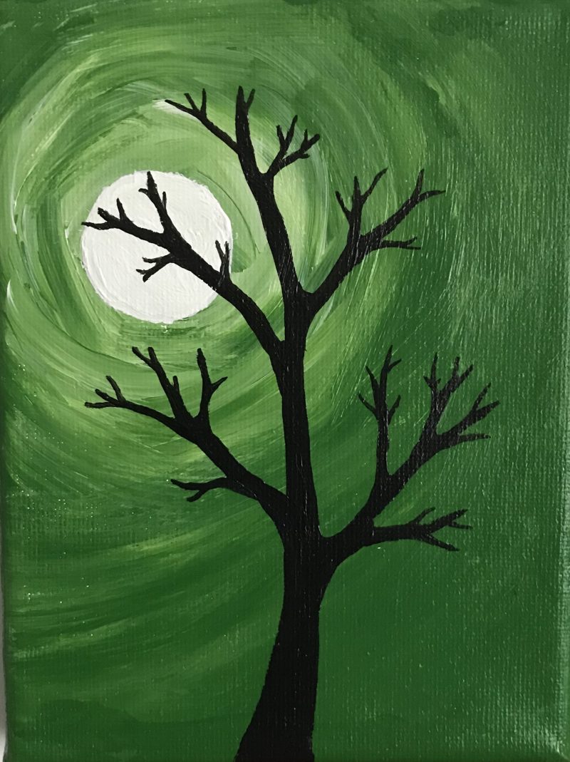 We Three Trees (Tree Trio) | Original Acrylic Abstract Painting