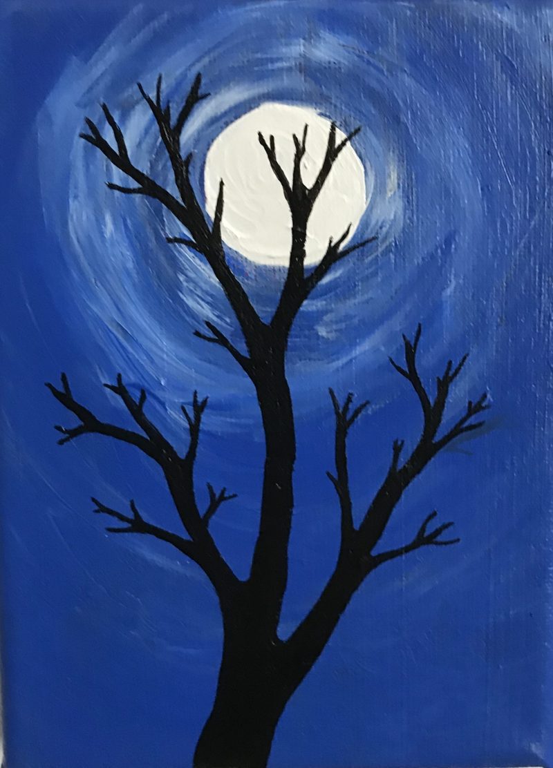 We Three Trees (Tree Trio) | Original Acrylic Abstract Painting