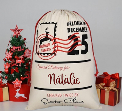 Personalised Extra Large Rudolph Express Santa Sack
