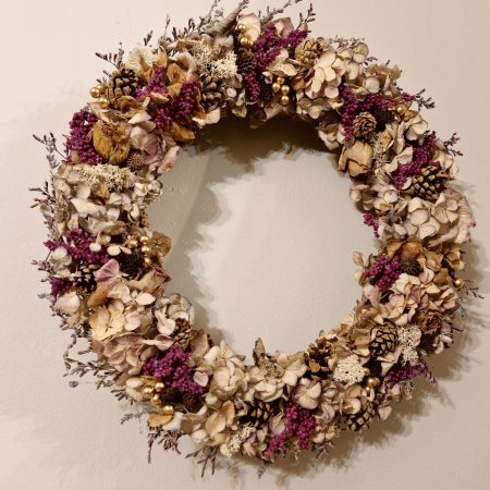 Large Xmas Hydrangea Door Wreath