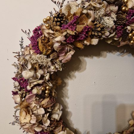 Large Xmas Hydrangea Door Wreath