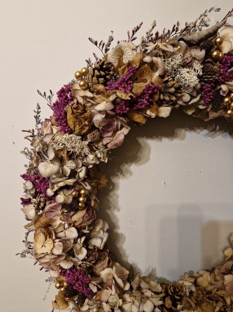 Large Xmas Hydrangea Door Wreath