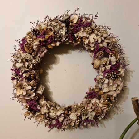 Large Xmas Hydrangea Door Wreath