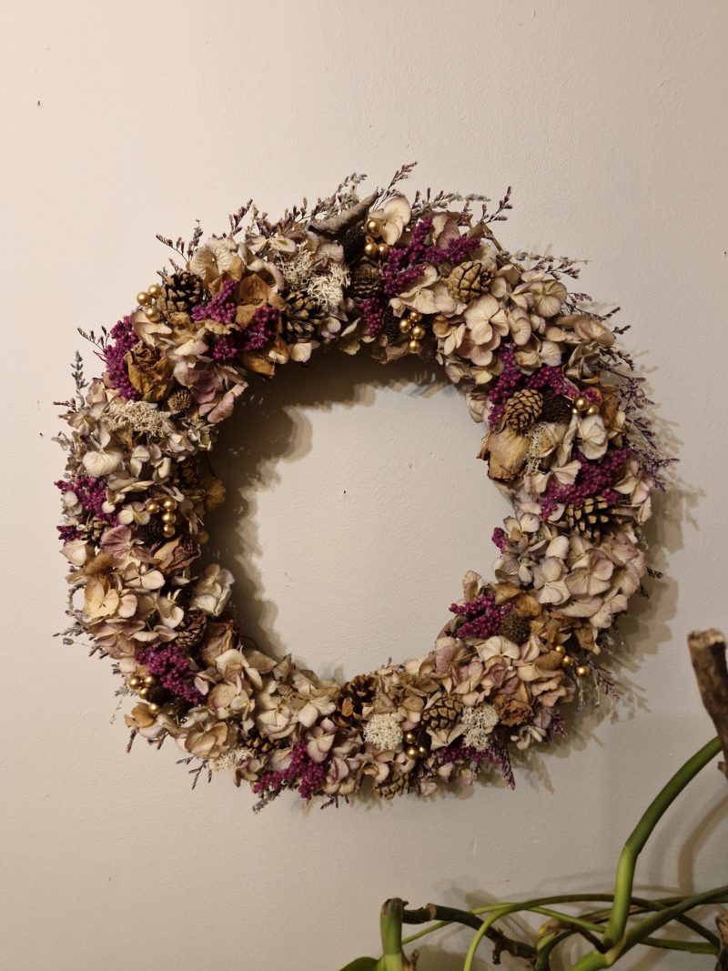 Large Xmas Hydrangea Door Wreath