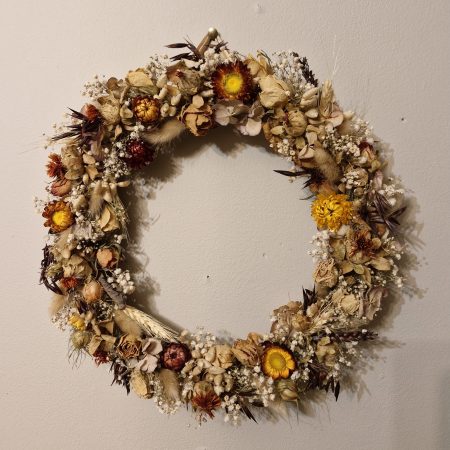 Autumn/Winter Dried Flower Door Wreath