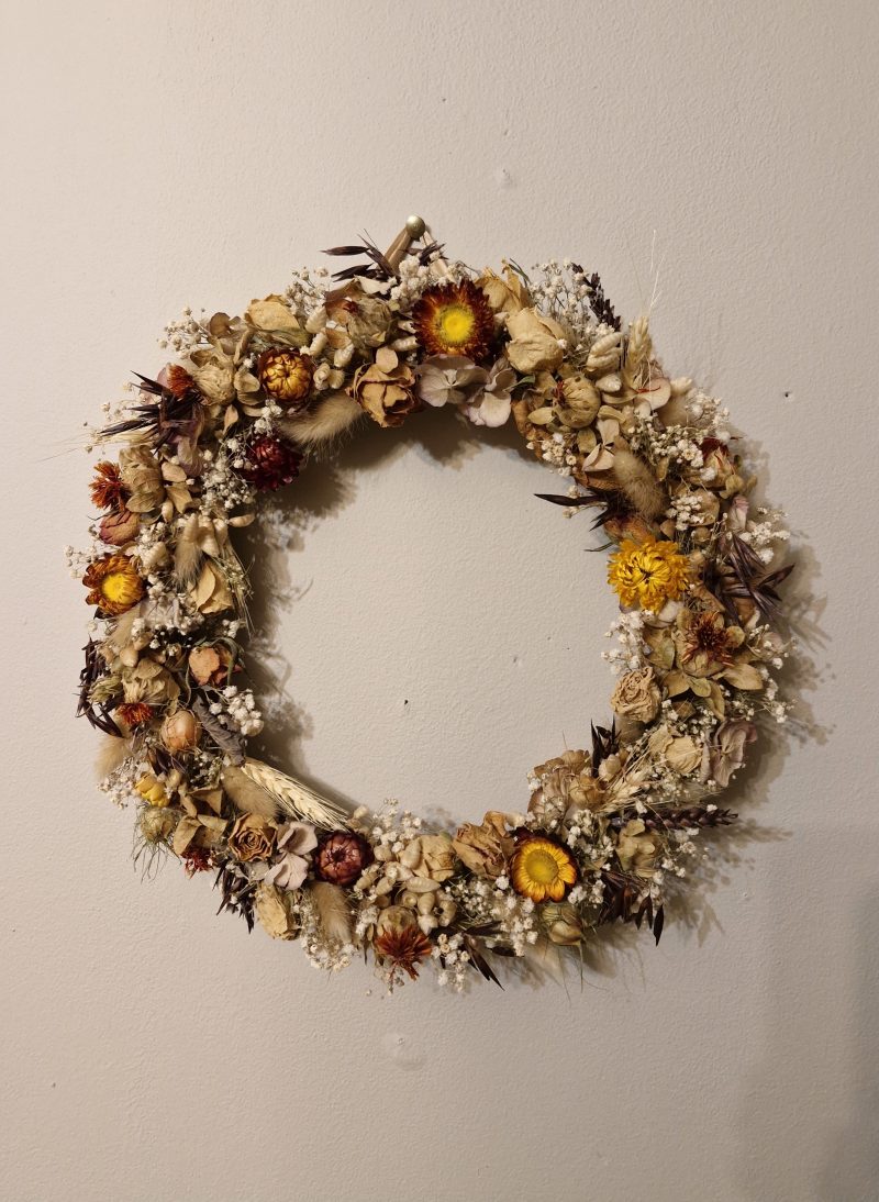 Autumn/Winter Dried Flower Door Wreath