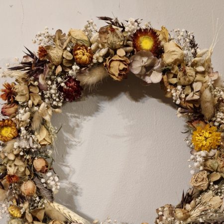 Autumn/Winter Dried Flower Door Wreath