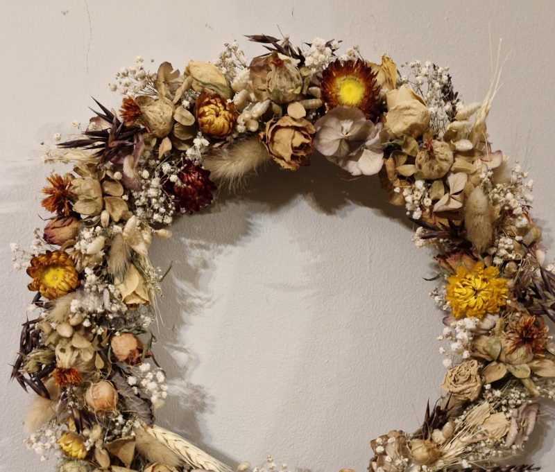 Autumn/Winter Dried Flower Door Wreath
