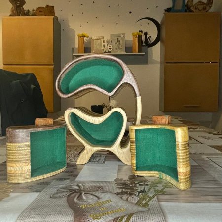 The Ultimate Gift: Handmade Half-Moon Box for Precious Jewels