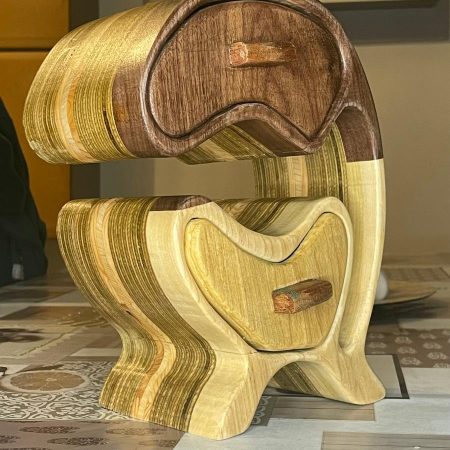 The Ultimate Gift: Handmade Half-Moon Box for Precious Jewels