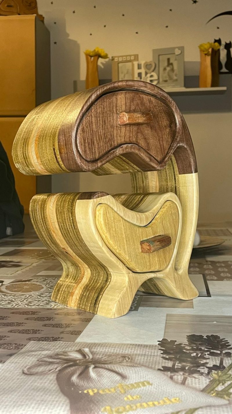 The Ultimate Gift: Handmade Half-Moon Box for Precious Jewels