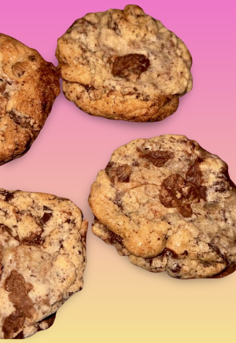 10 Artisan Gluten Free Triple Chocolate Cookies - Luxury 125g Handcrafted