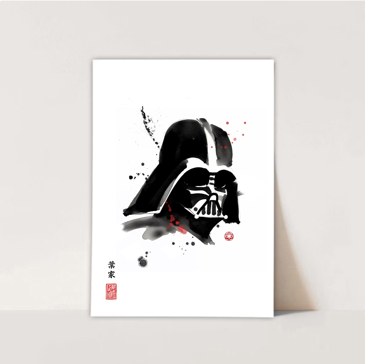 Star Wars Print | Fanart Posters | Sumi-e Japanese Ink brush | office living room bed gift