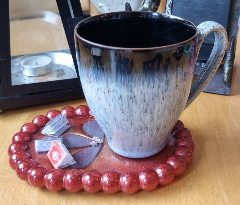 Handmade resin bubble coaster (oval), year of the dragon, flowers, books and more