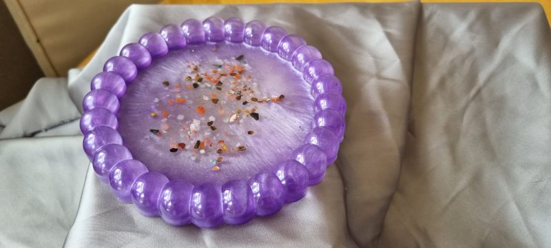 Handmade resin bubble coaster (circle), galactic, flowers, doughnuts, mosaic and more