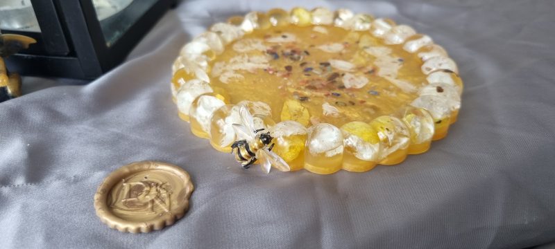 Handmade resin bubble coaster (circle), galactic, flowers, doughnuts, mosaic and more