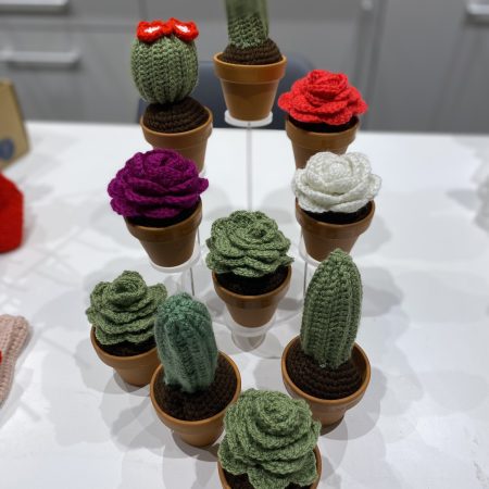Handmade Crochet Cacti in Pots, Crochet Gifts, Crochet Cactus, Crochet Succulents