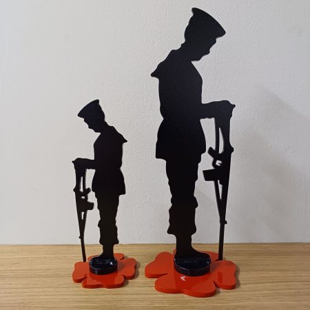Steel Sailor & Poppy Statue