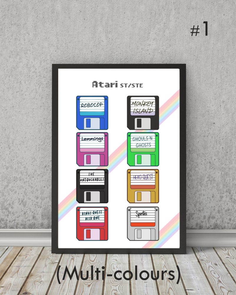 RETRO GAMING art print | poster ZX Spectrum| Atari | C64 commodore | personalisation | 80s 90s gift