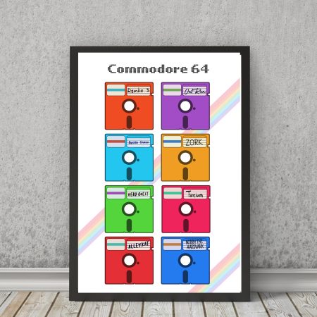 RETRO GAMING art print | poster ZX Spectrum| Atari | C64 commodore
