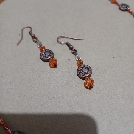 Hand beaded jewellery set