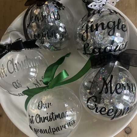 Personalised Baubles made to order