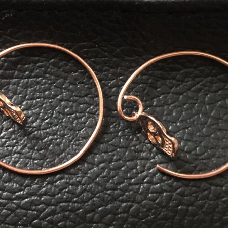 Candy skull hoop earrings