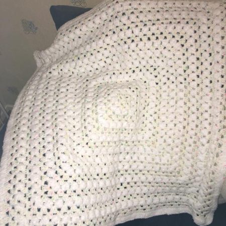 Handcrafted Baby Granny Square Blanket: Made Bespoke for Cosy Comfort