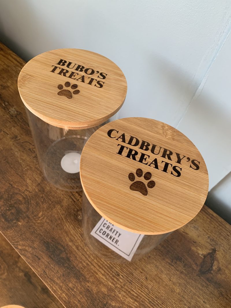 Personalised dog pet treat jar | gift for animal lover, dog lover