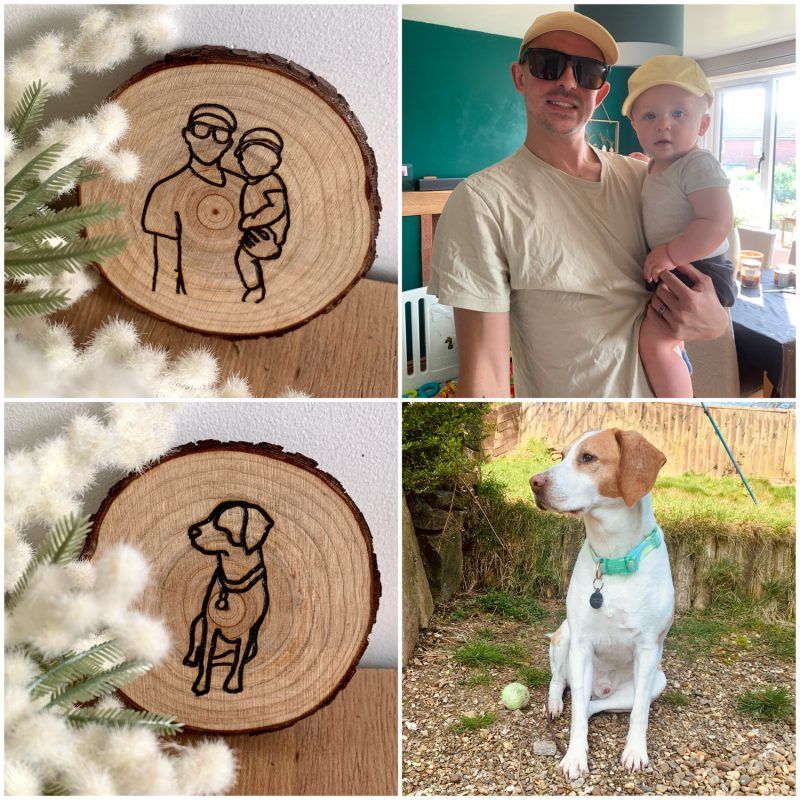 Personalised custom photo gift | line drawing | perfect gift for all the family