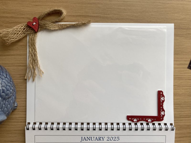 Personalised Slip In Photo Calendar A5 Size | Magnetic Fridge Calendar 2026
