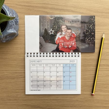 Personalised Calendar With Photo Pocket | Magnetic Calendar For Fridge 2026 A6 Size