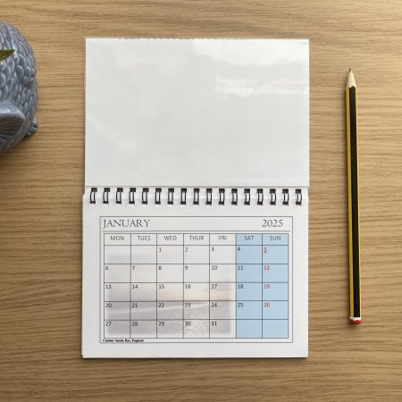 Personalised Calendar With Photo Pocket | Magnetic Calendar For Fridge 2026 A6 Size