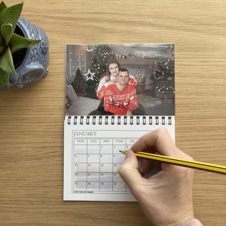 Personalised Calendar With Photo Pocket | Magnetic Calendar For Fridge 2026 A6 Size