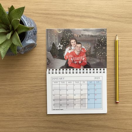 Personalised Calendar With Photo Pocket | Magnetic Calendar For Fridge 2026 A6 Size