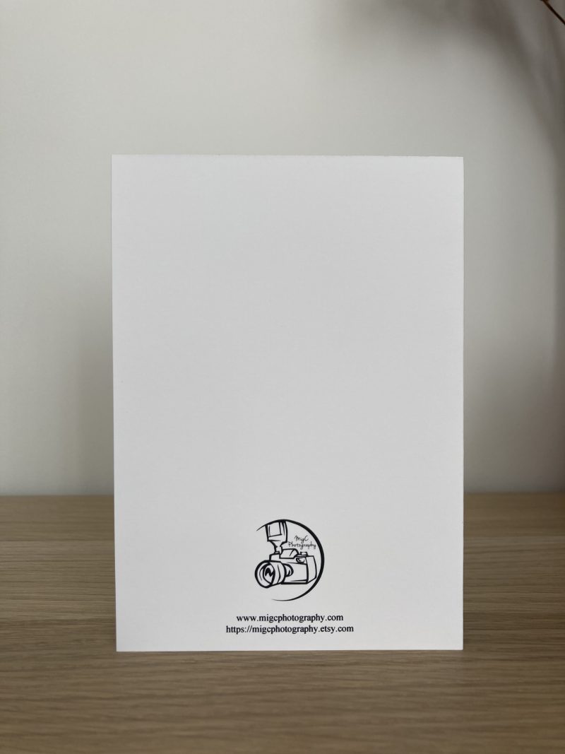 Happy Birthday Personalised Photography Card With Name And Roses | A6 & A5 Sizes Available