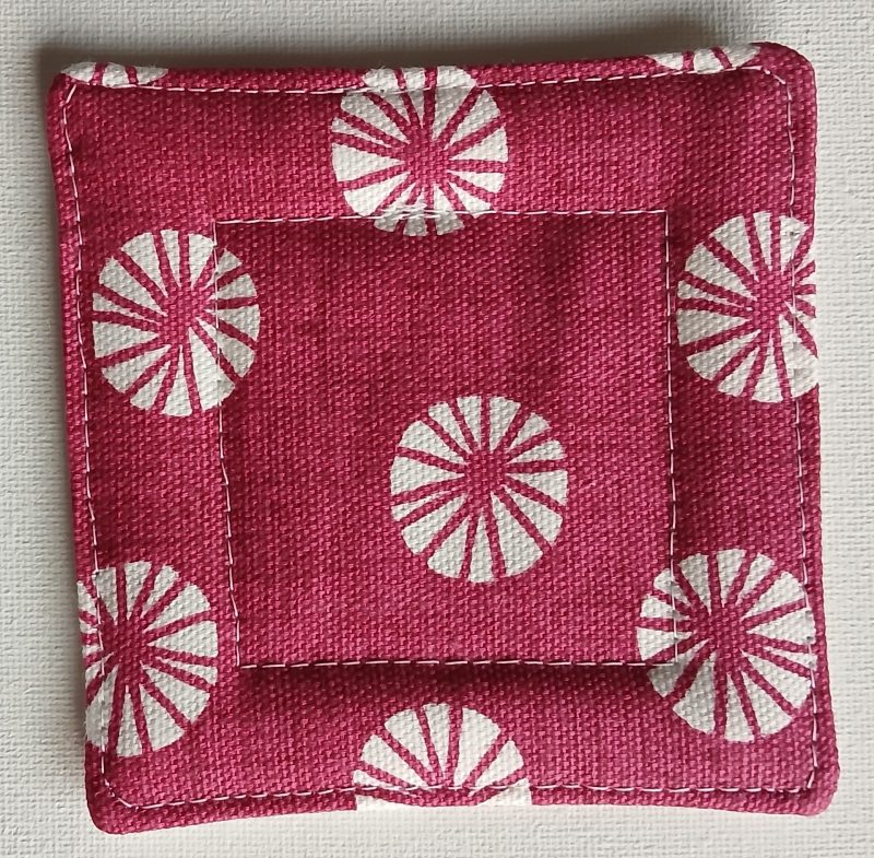 Set of 4 handmade quilted coasters