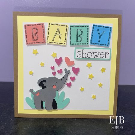 Baby Shower Card | Handmade | Colourful | Animals