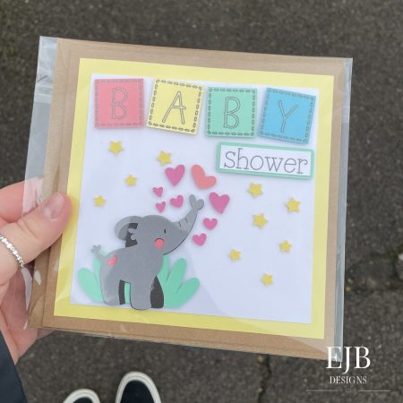 Baby Shower Card | Handmade | Colourful | Animals